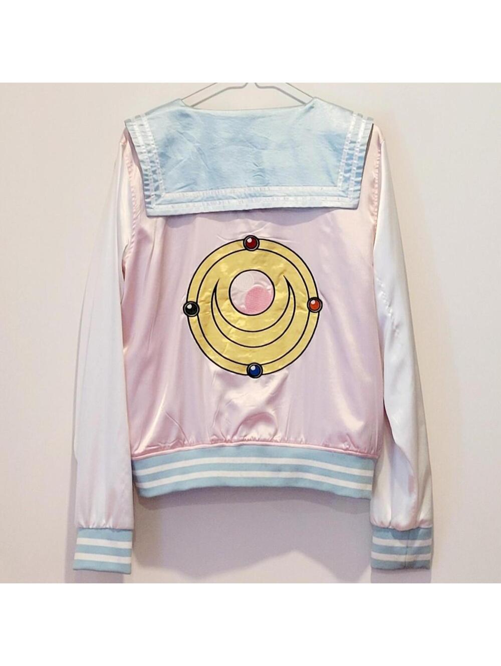 🌙 Official Hot Topic Sailor Moon Satin Souvenir Bomber Jacket 🌙